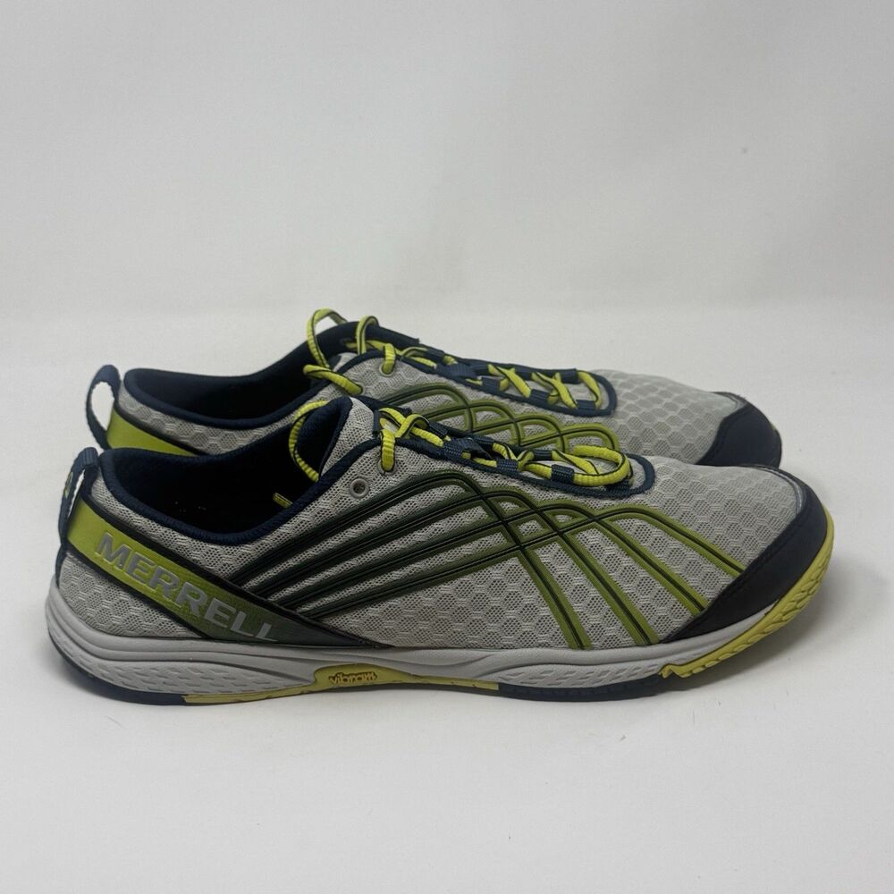 Merrell Road Glove 2 Shoes Mens 11 Gray Barefoot Running Minimalist Sneakers